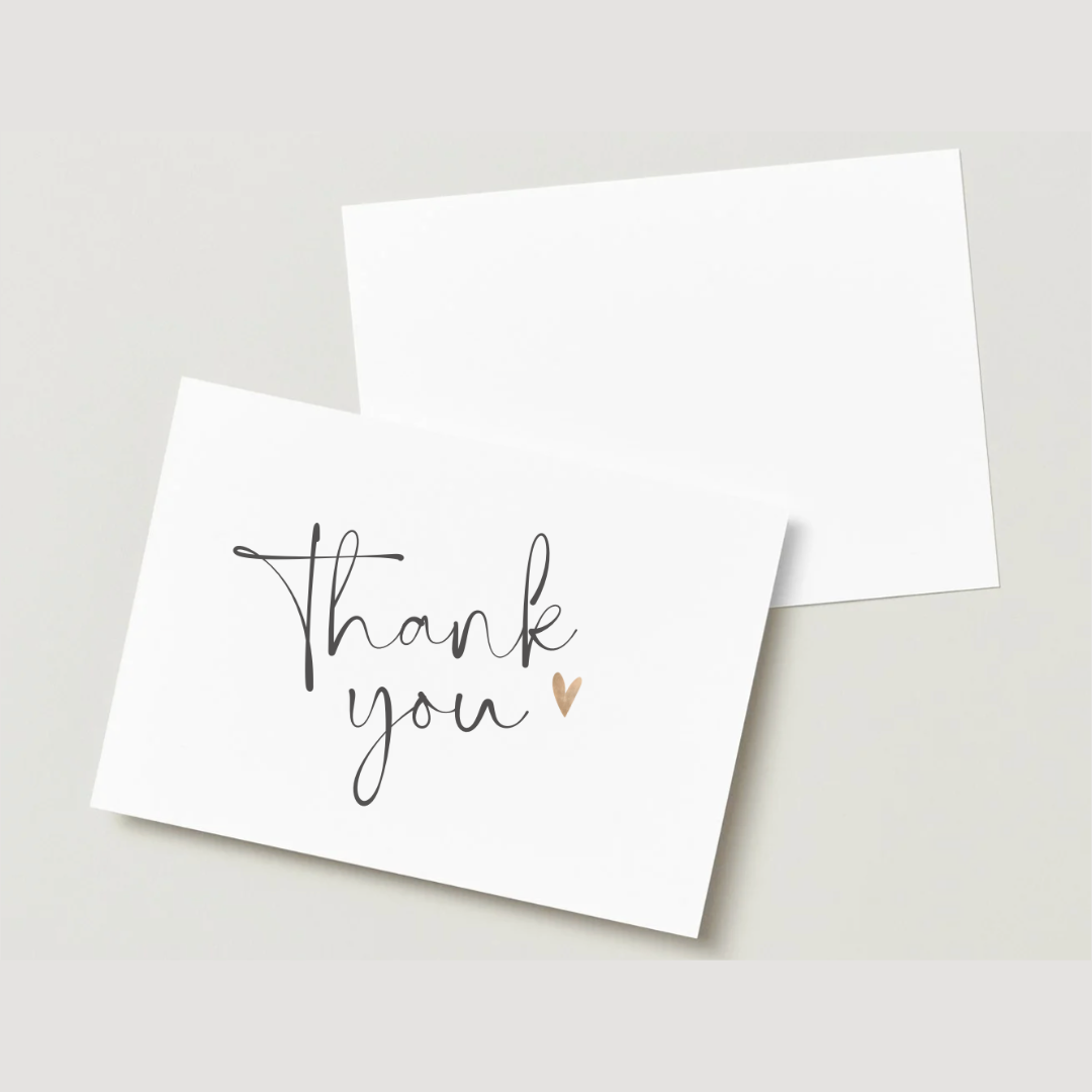 Thank You Card - 50 bucăți | Model N4