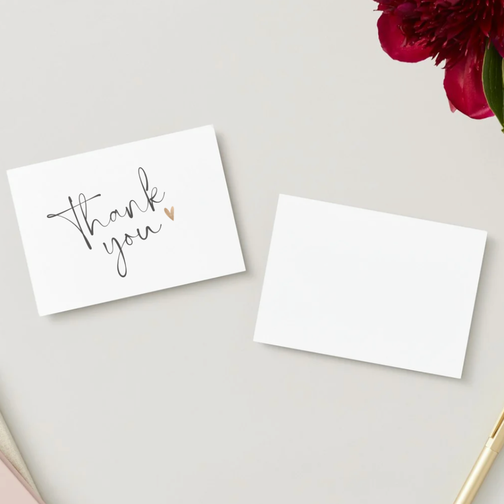 Thank You Card - 50 bucăți | Model N4