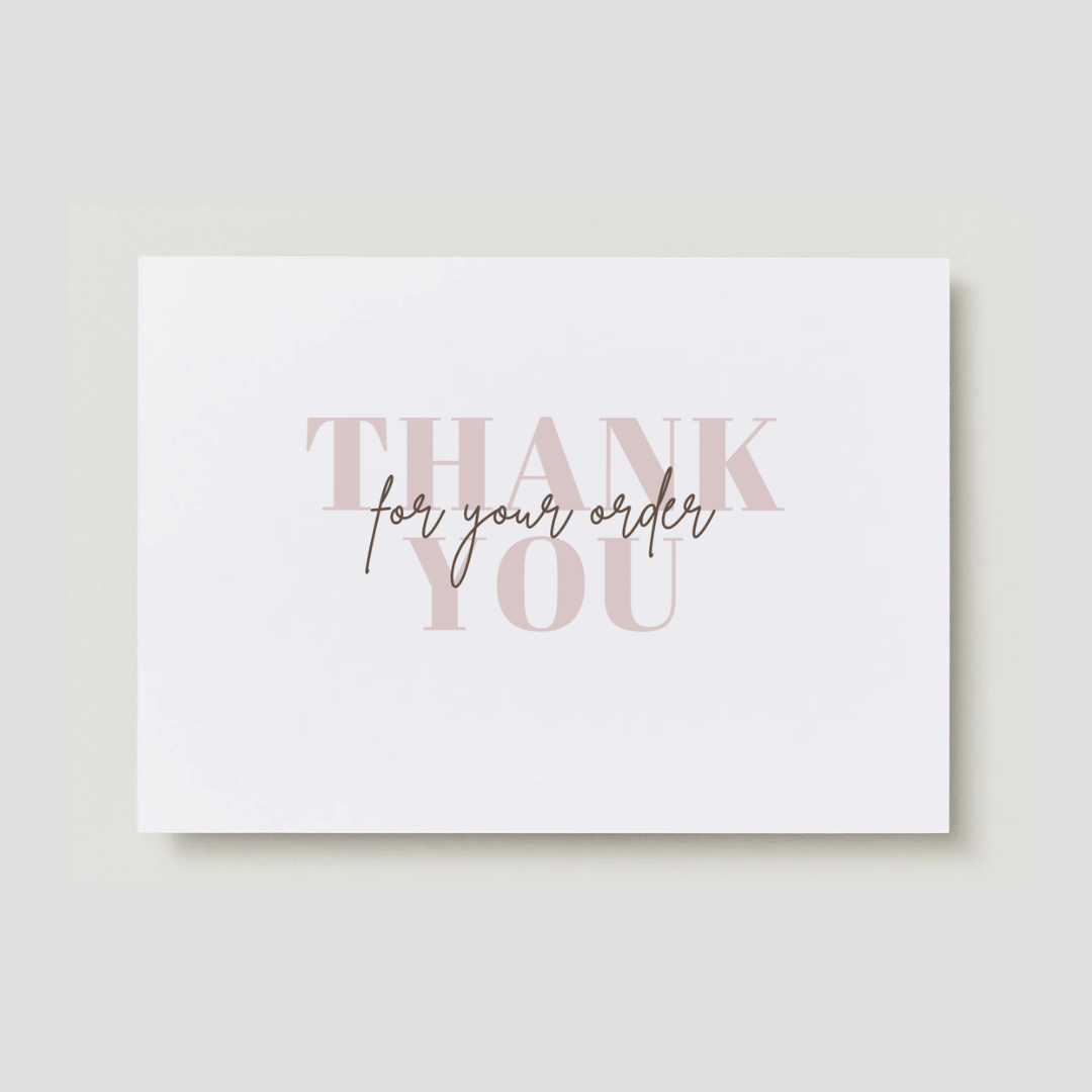 Thank You Card - 50 bucăți | Model N5