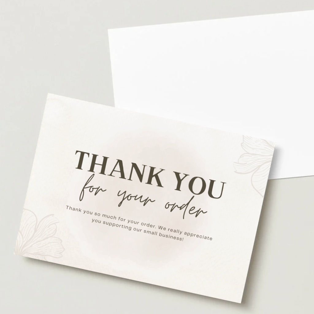Thank You Card - 50 bucăți | Model N6