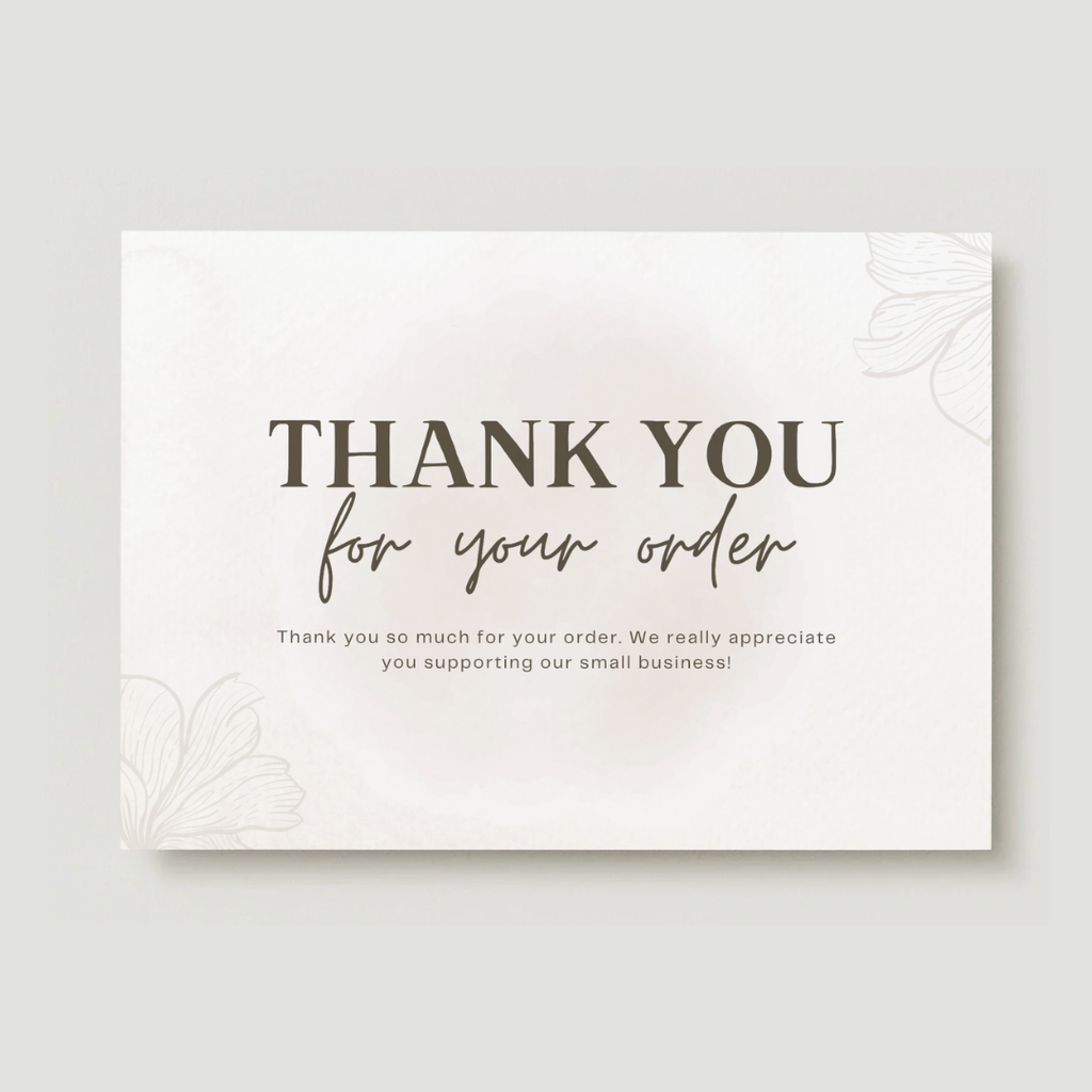 Thank You Card - 50 bucăți | Model N6