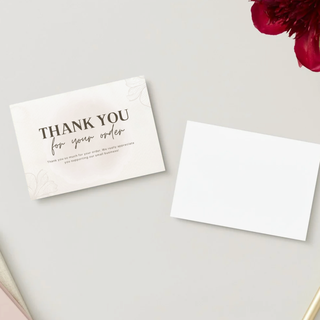 Thank You Card - 50 bucăți | Model N6