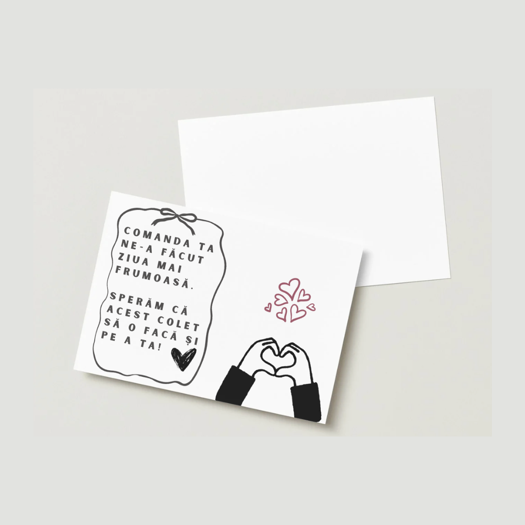 Thank You Card - 50 bucăți | Model N1