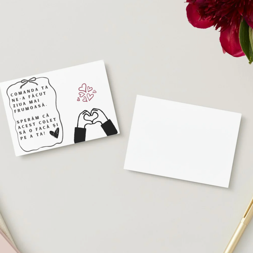 Thank You Card - 50 bucăți | Model N1