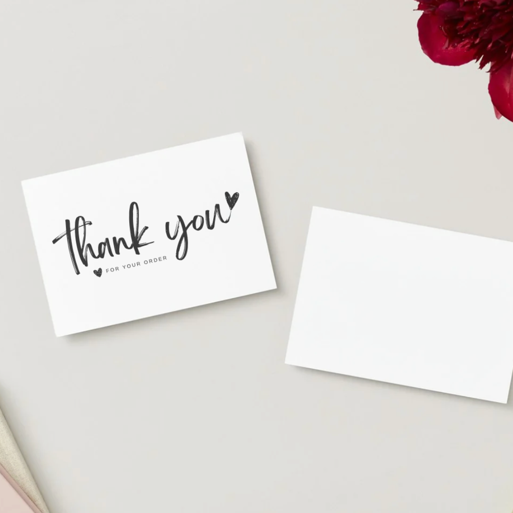 Thank You Card - 50 bucăți | Model N3